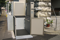 vertical platform lift outside bottom part in Baar