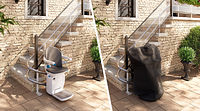 Duolex stairlift for outdoor use, large