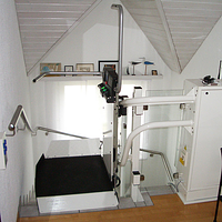 Monte-escalier à plateforme Garaventa Lift pour l’intérieur