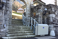 Platform Lift Church Entrance Sloping Terrain