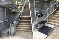 Plattformlift Wohnquartier Hanglage 2