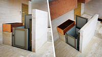 Vertical platform lift indoor, Ticino Canton