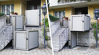 Outdoor Vertical Lift Bottom and Top