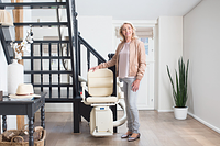 Monte-escalier Primo dans le salon d’une maison individuelle